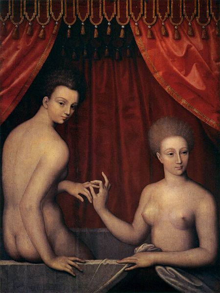 Portrait of Gabrielle d Estrees with her Sister